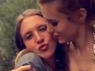 Bella Thorne kissing Bella Pendergast